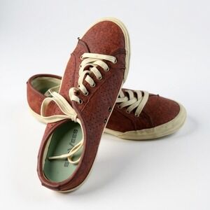 Seavees Shoes Sneaker Womens Sz 8.5 Monterey Varsity Red Suede Perforated‎